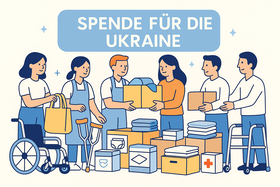 Spende für die Ukraine in Weinheim